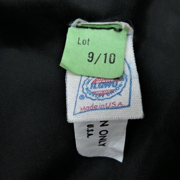 Vintage 70s Velvet Gown Sweetheart Neck Black Puff Sleeve Brooch Union 9 10 USA - Picture 8 of 8